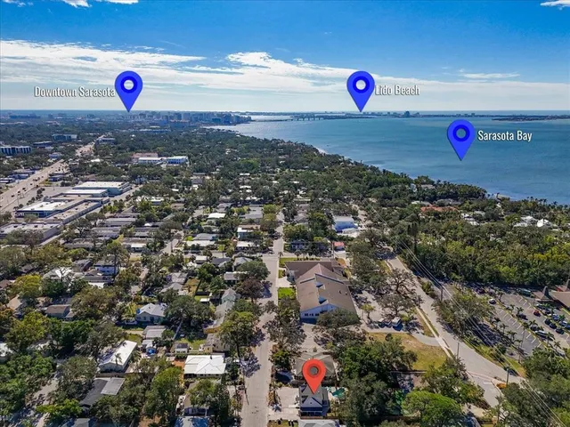 a view of city and ocean