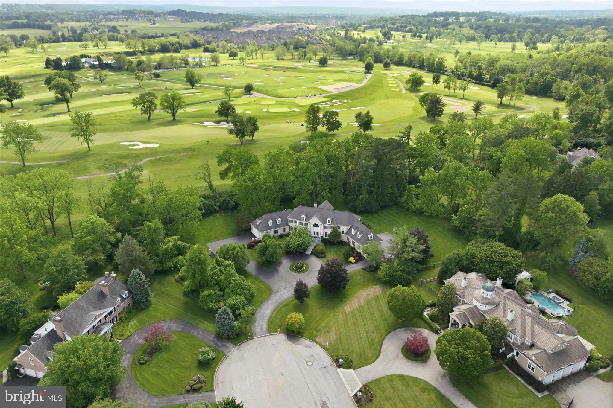5 Wingate Court Flourtown, PA 19031 - Photo 78 of 85 Aerial golf course view
