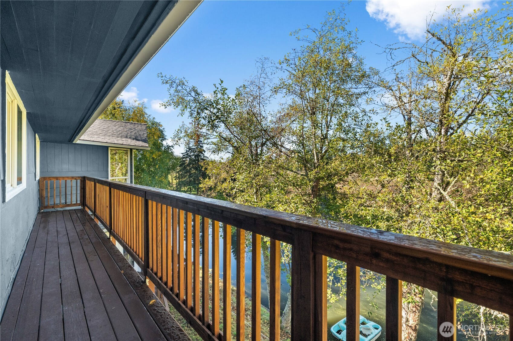 1305 336th Street South Roy, WA 98580 - Photo 12 of 40 a view of balcony with wooden floor and fence