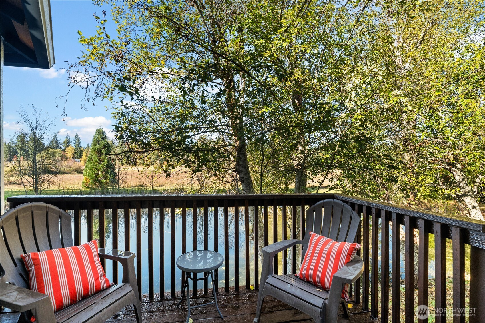1305 336th Street South Roy, WA 98580 - Photo 24 of 40 a view of balcony with wooden floor