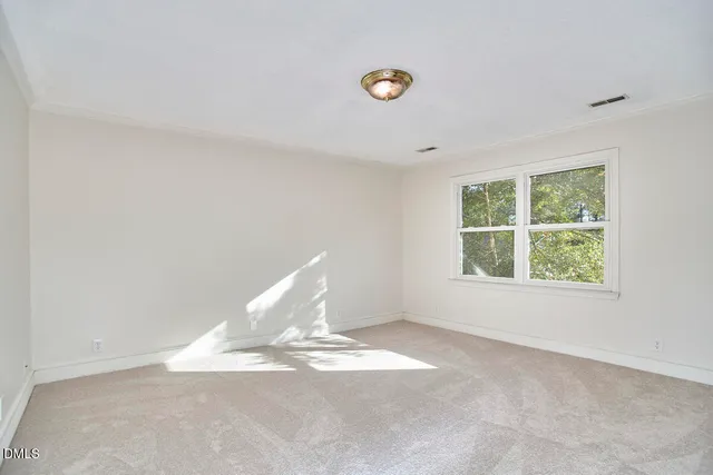 a view of a livingroom with a window