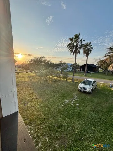 a view of a lake with a mountain