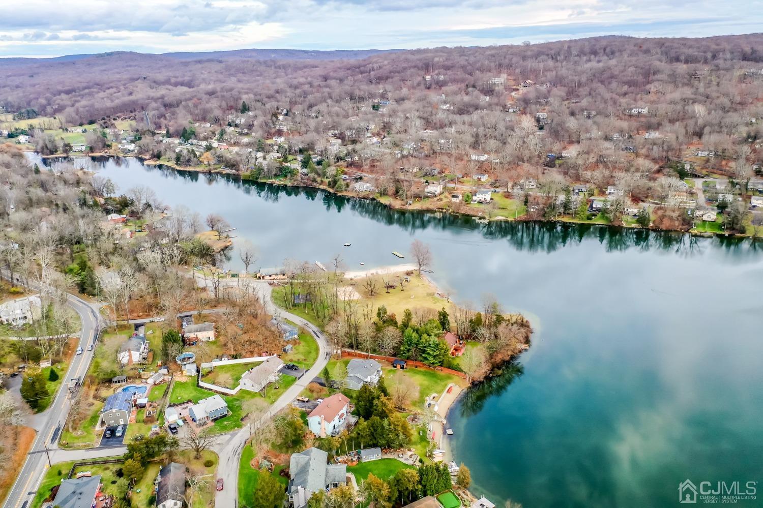 43 Shore Road Andover, NJ 07821 - Photo 25 of 25 an aerial view of a house with a lake view