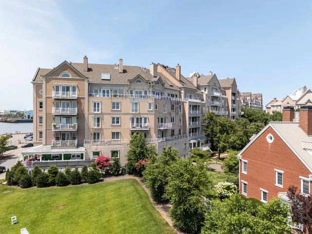 a view of a city with tall buildings