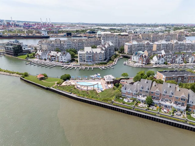 a view of a city and an ocean view