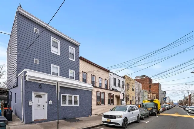 a car parked in front of a building