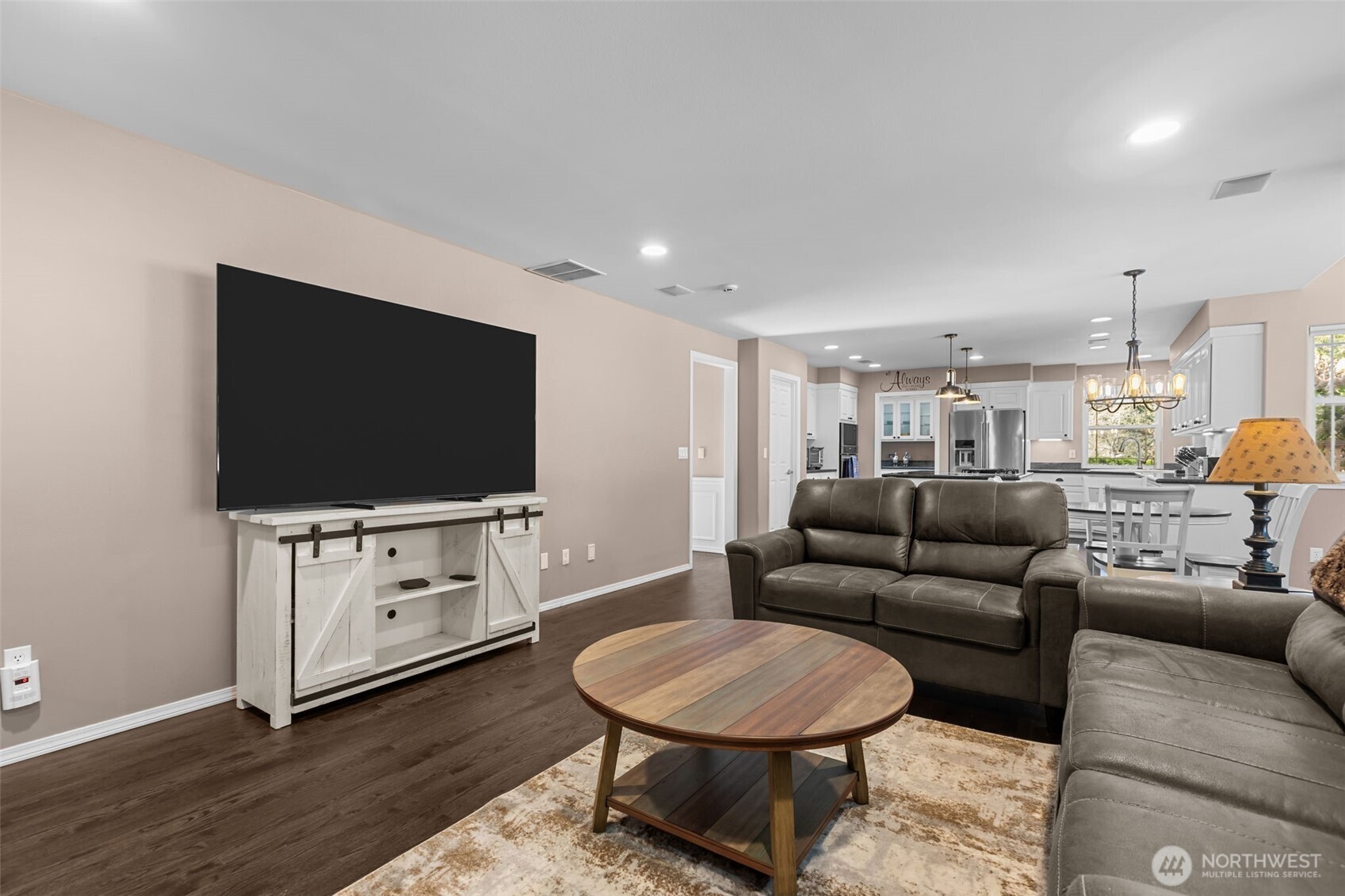 102 Stone Ridge Drive Snohomish, WA 98290 - Photo 18 of 38 a living room with furniture and a flat screen tv
