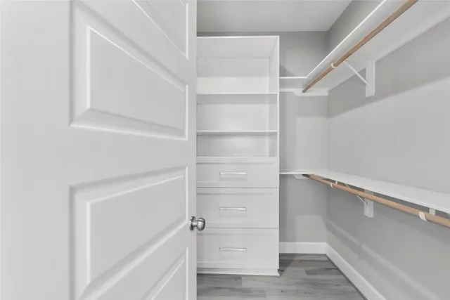 a view of walk in closet