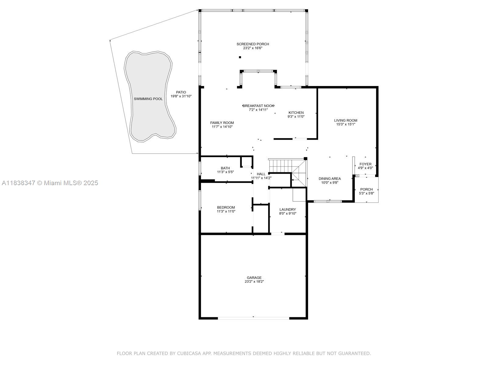 18232 Southwest 5th Street Pembroke Pines, FL 33029 - Photo 37 of 53 a picture of floor plan