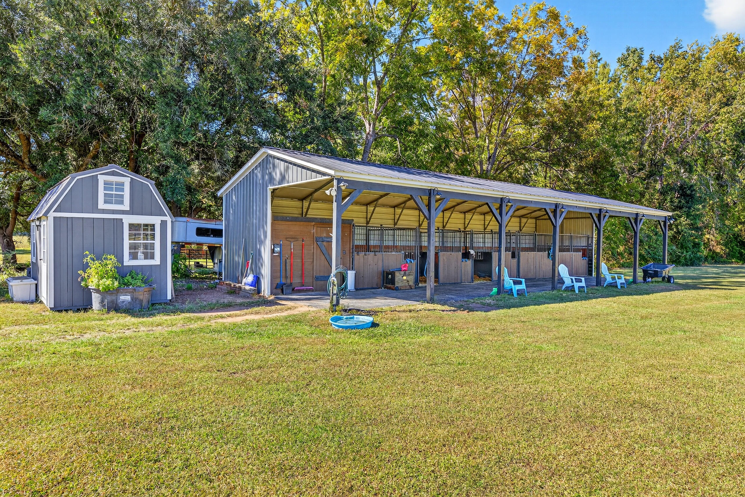 294 Nates Store Road Cameron, SC 29030 - Photo 24 of 43 Horse Barn with 5 Stalls and Tack Room