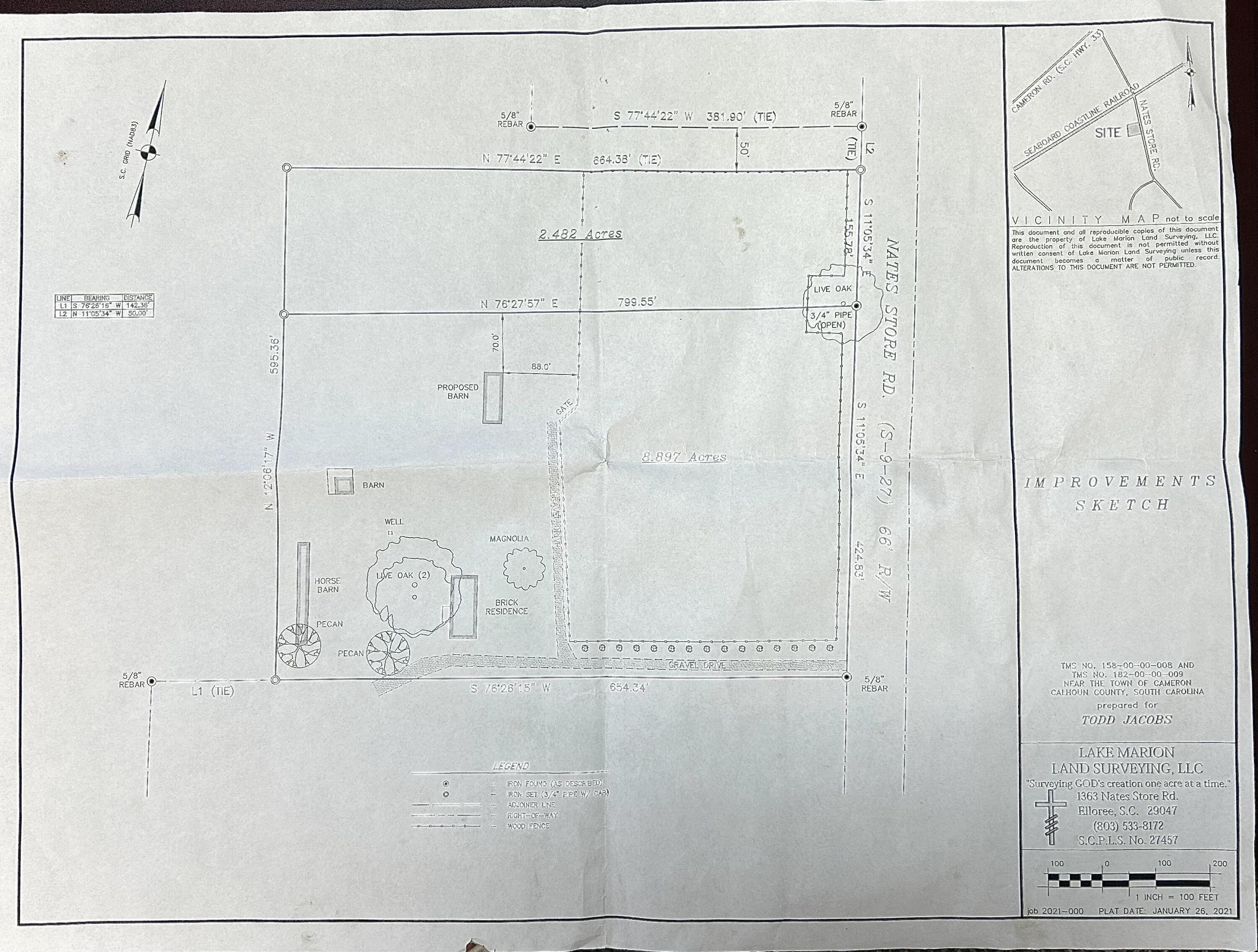 294 Nates Store Road Cameron, SC 29030 - Photo 40 of 43 Plat