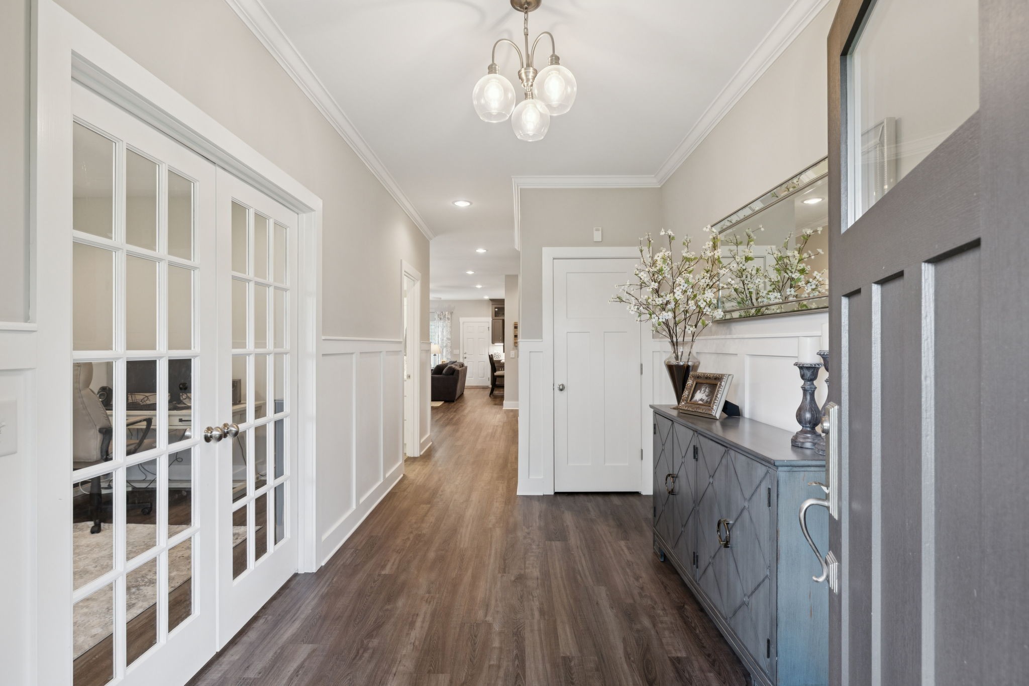 1964 Harkreader Road Mount Juliet, TN 37122 - Photo 12 of 80 a view of a hallway with wooden floor and staircase