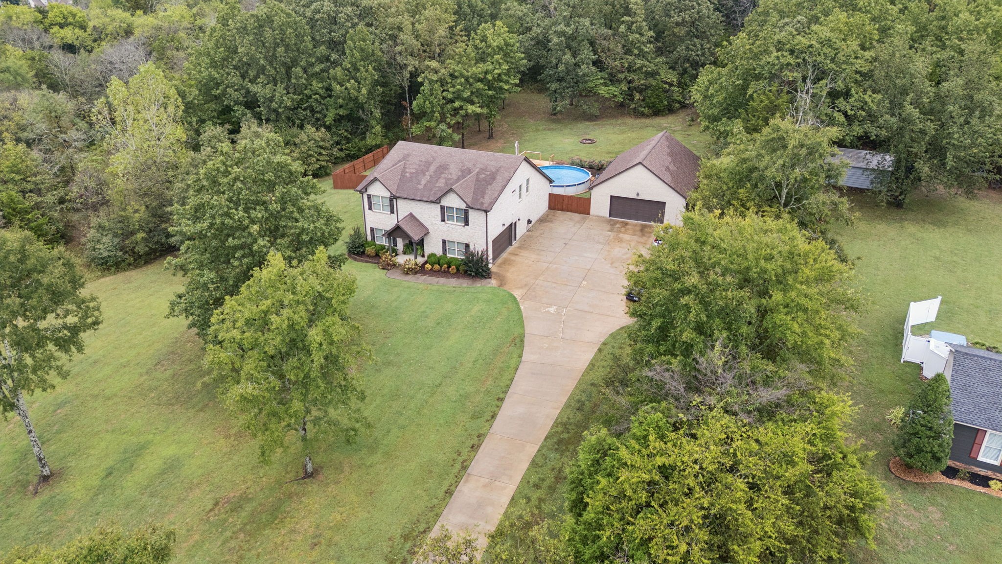 1964 Harkreader Road Mount Juliet, TN 37122 - Photo 70 of 80 a aerial view of a house with a yard