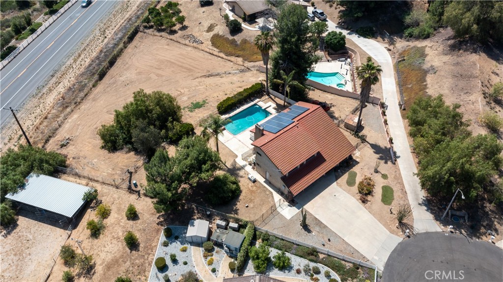 17656 Mockingbird Hill Circle Riverside, CA 92504 - Photo 46 of 49 an aerial view of house with yard