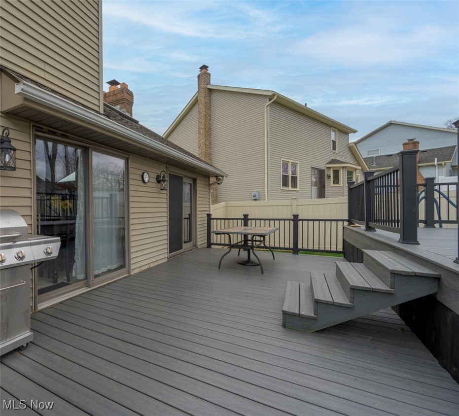 819 Bridge Road Akron, OH 44312 - Photo 5 of 33 Large deck with space for gathering or just relaxing!