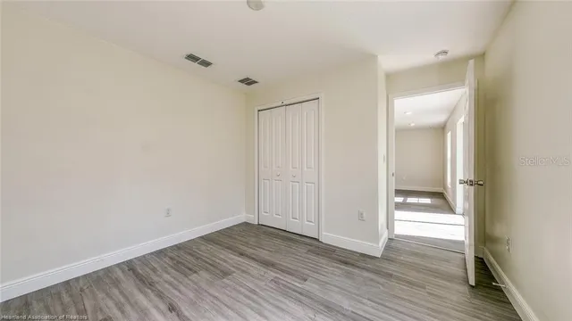 wooden floor in an empty room