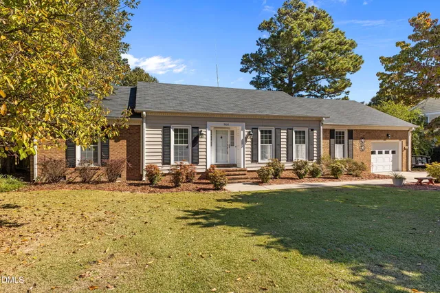 a view of a house with a patio