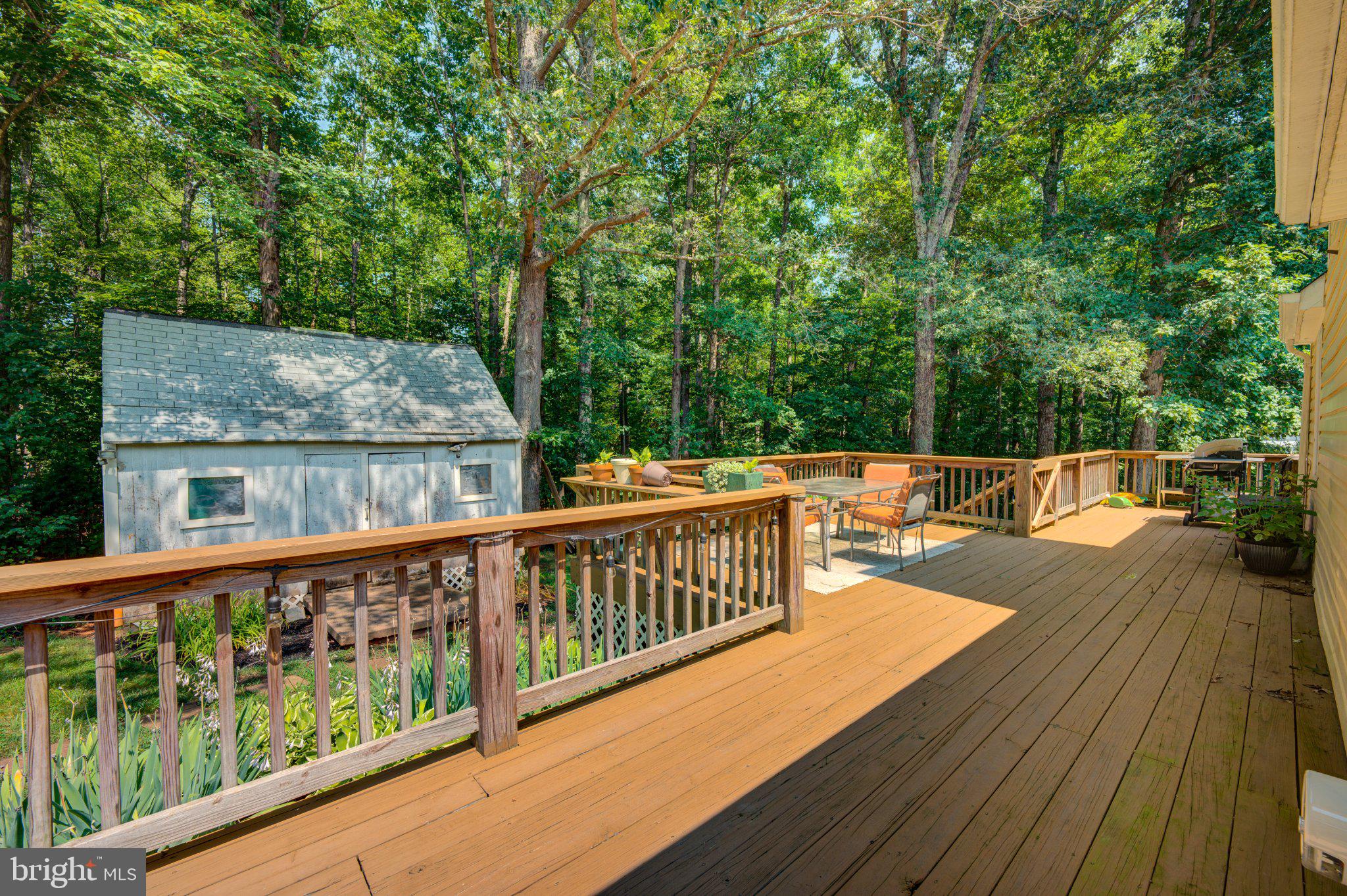 9595 Roys Lane Culpeper, VA 22701 - Photo 53 of 61 Serene deck nestled in lush greenery.