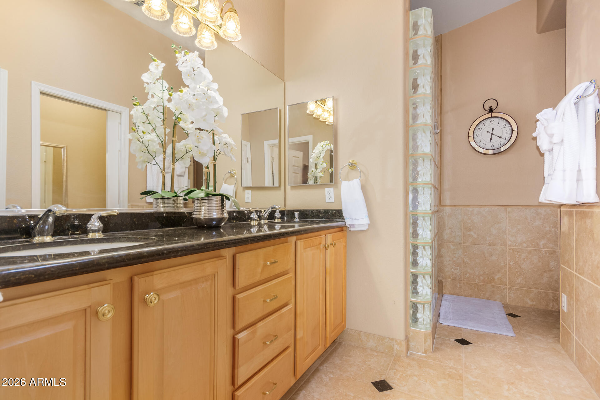 3341 East Fremont Road Phoenix, AZ 85042 - Photo 21 of 40 a bathroom with a sink and a mirror