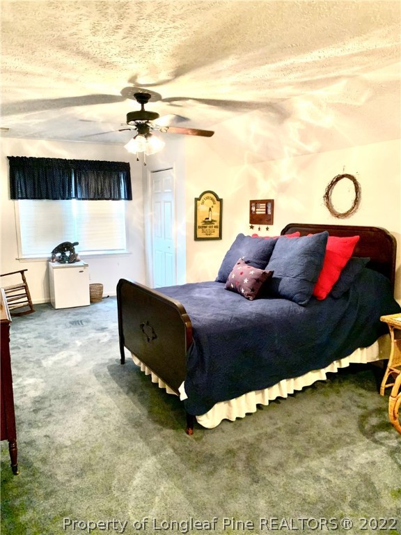 4481 Virsalli Loop Hope Mills, NC 28348 - Photo 17 of 24 a bedroom with a bed and a chandelier