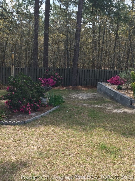 4481 Virsalli Loop Hope Mills, NC 28348 - Photo 19 of 24 a backyard of a house with lots of green space and trees