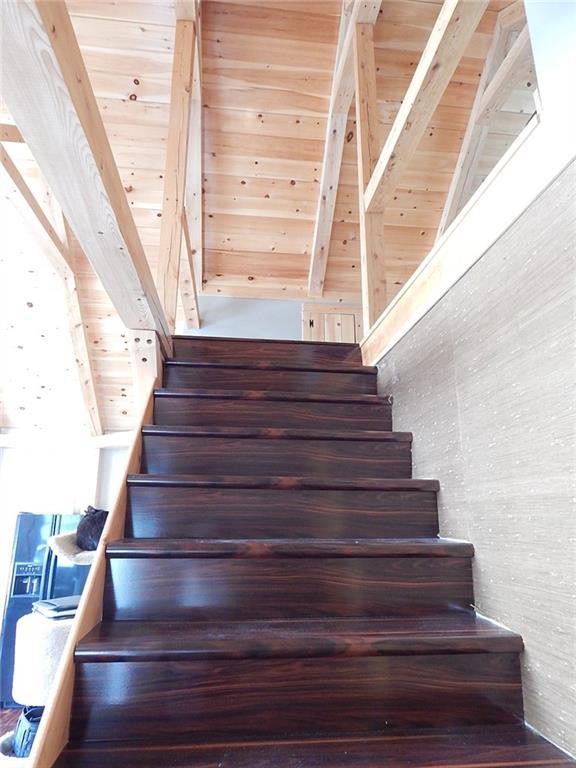 1288 Medway Road Millinocket, ME 04462 - Photo 11 of 24 stairs leading to the loft