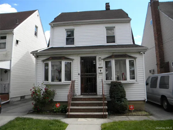 a front view of a house