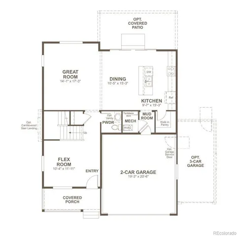 a picture of a wall with a white building