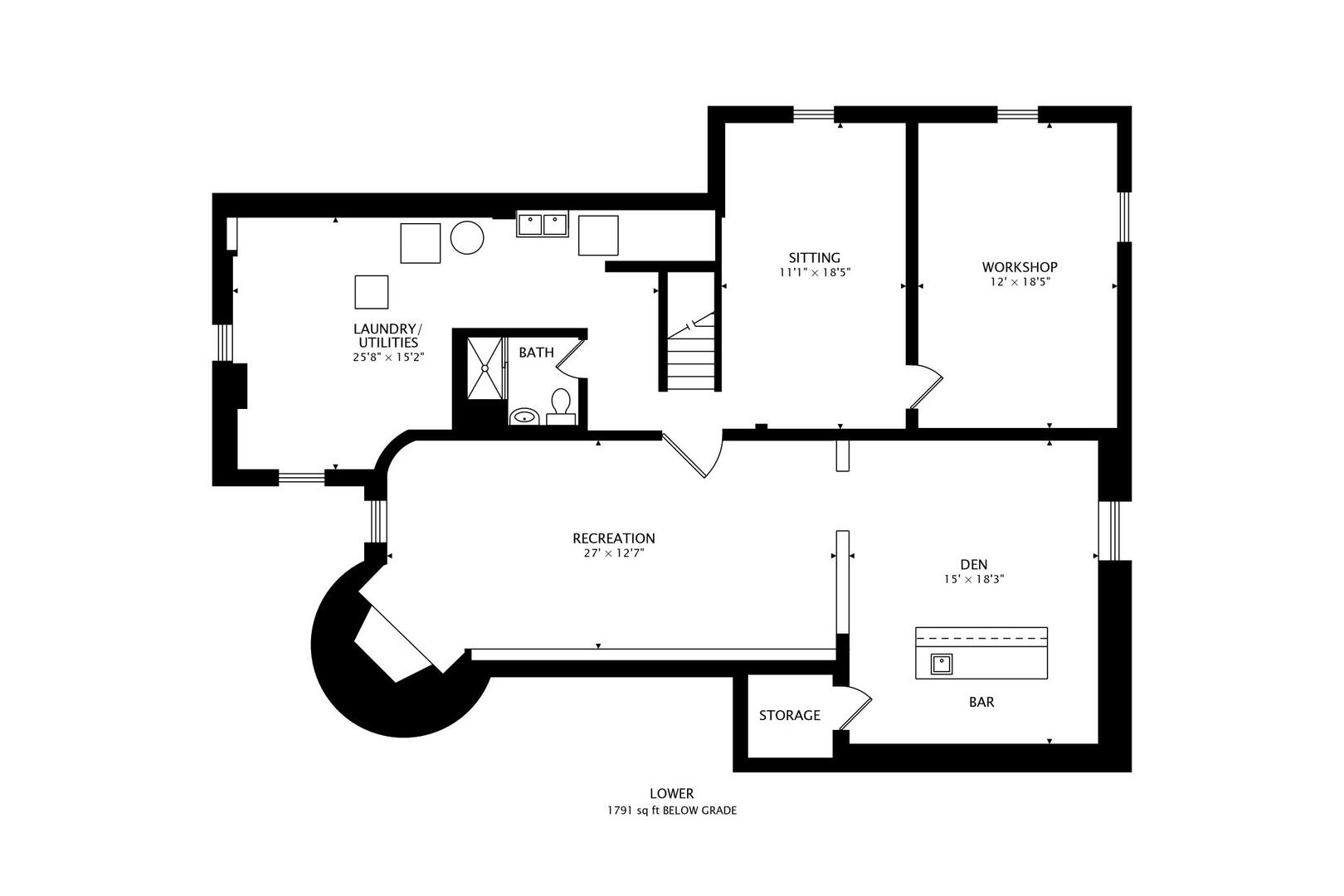 1115 North Ridgeland Avenue Oak Park, IL 60302 - Photo 39 of 40 a picture of a floor plan