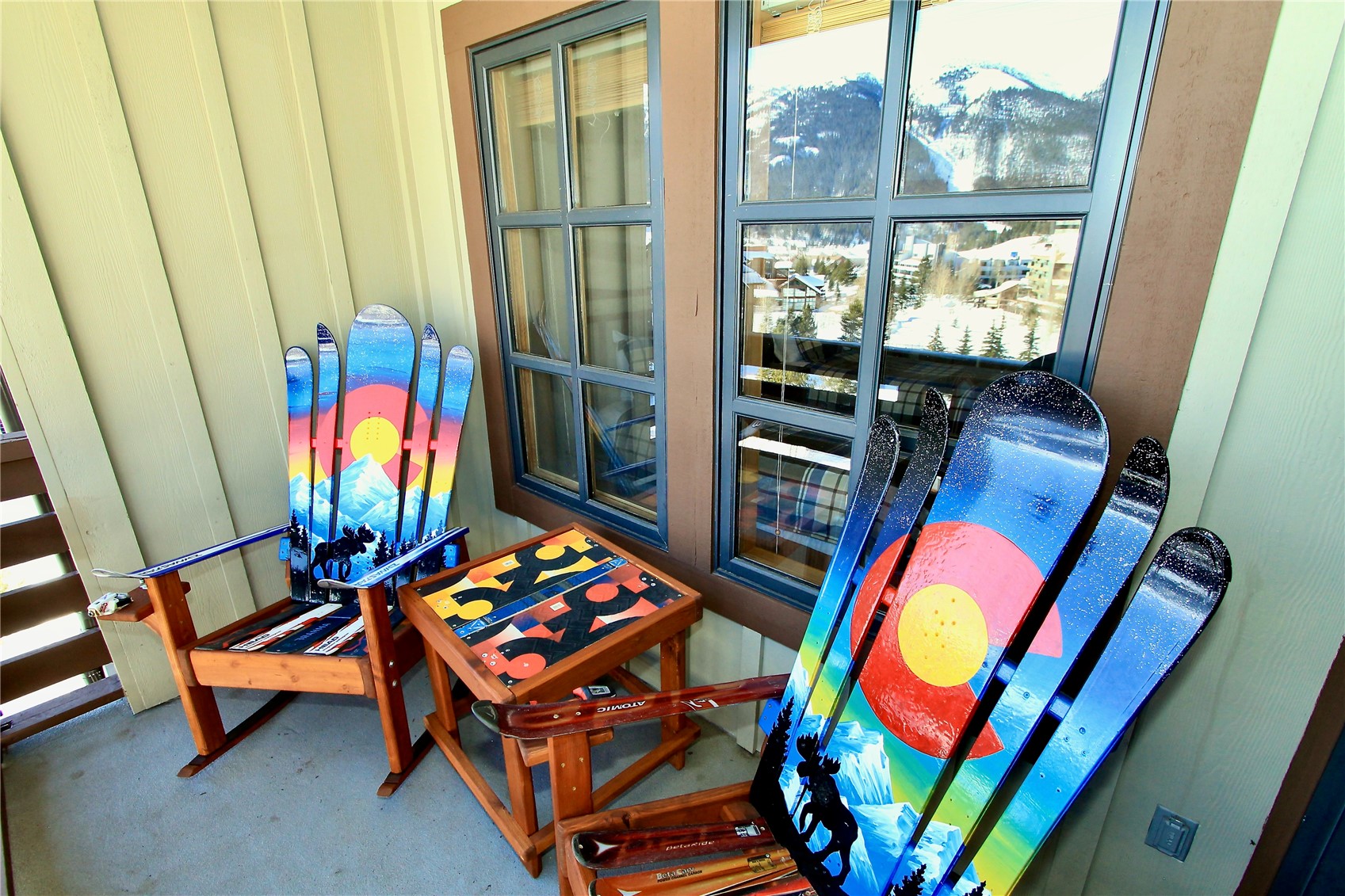Take in the sweeping views from the amazing balcony