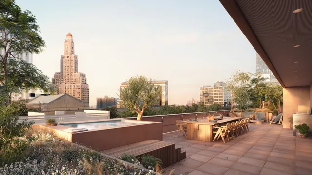 a view of a terrace with chairs