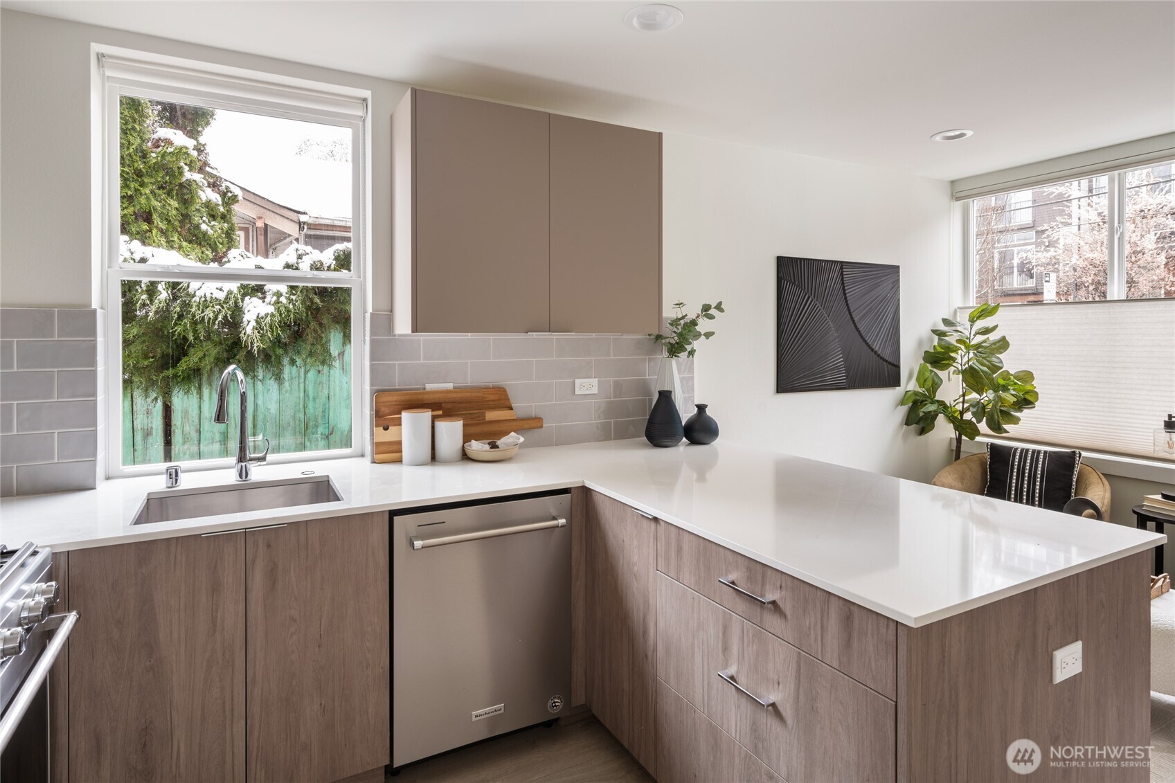4155 Delridge Way Southwest Seattle, WA 98106 - Photo 5 of 22 a kitchen with a sink and window
