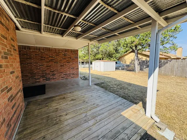 a view of outdoor space and deck
