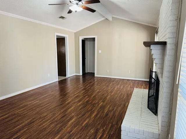 wooden floor in an empty room