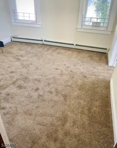 a view of a small space with window