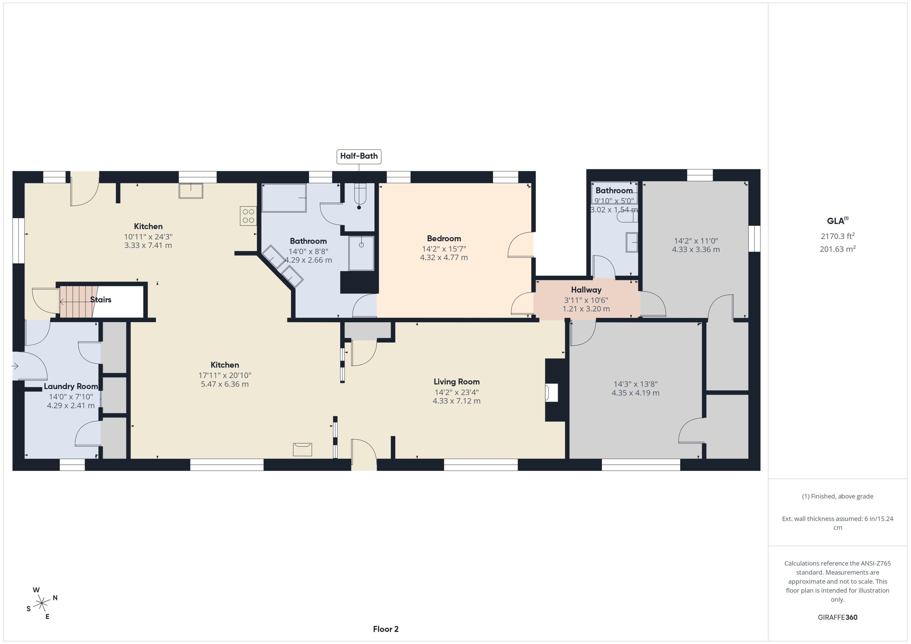 2826 Pine Grove Road Gaylord, MI 49735 - Photo 26 of 28 main level floor plan