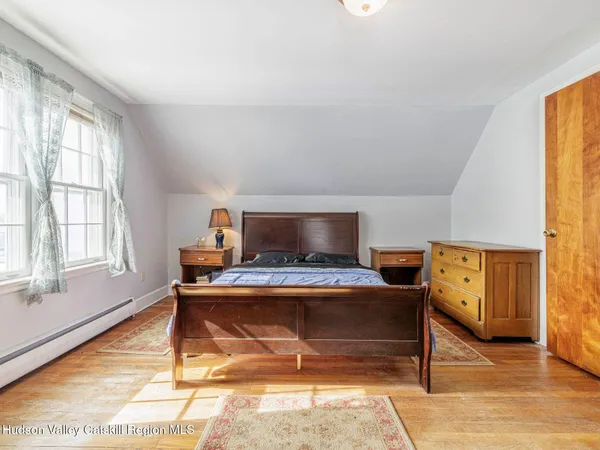 a workspace with furniture and window