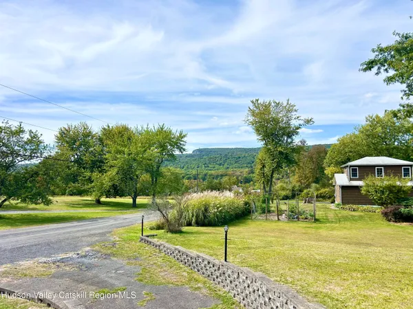 a view of an outdoor space and a yard
