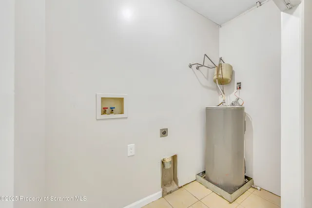 a view of a room that has a window in it