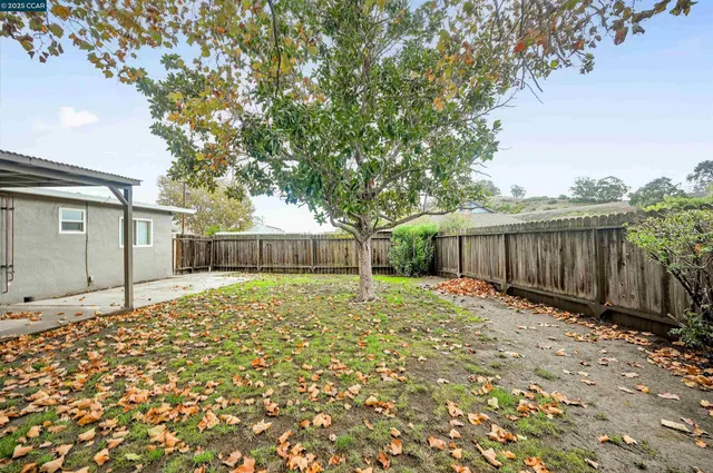 a backyard of a house