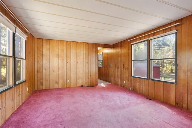 a view of hallway with washer and dryer