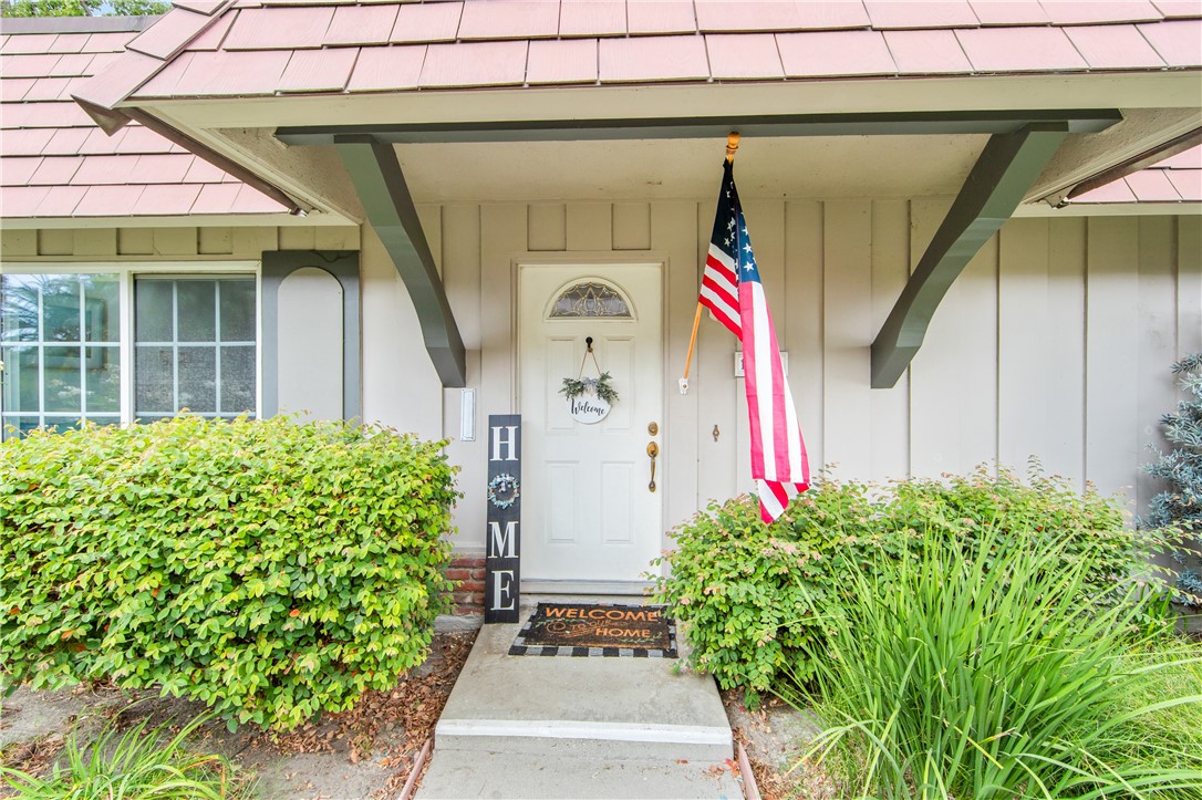 a front view of a house