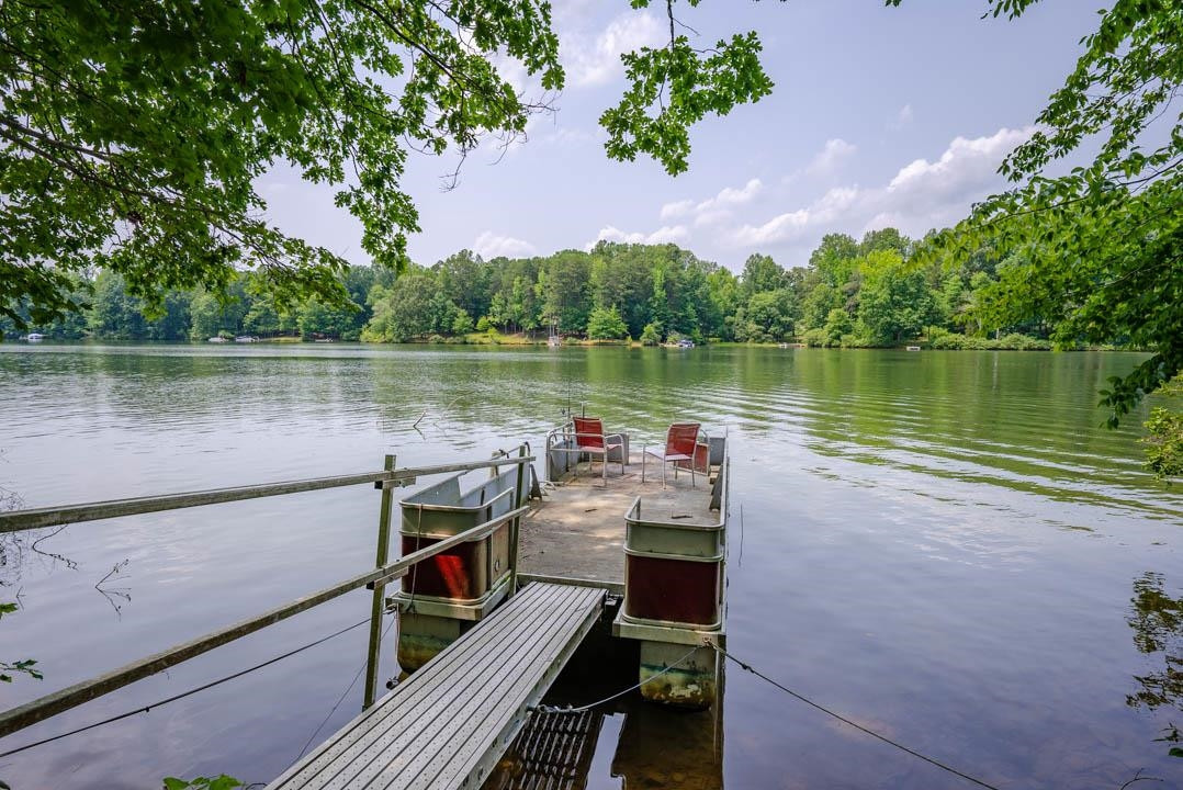 632 Pointe Mayo Drive Roxboro, NC 27574 - Photo 4 of 52 Access pontoon "dock" to enjoy swimming and sunset views. Waterfront/Dock/Pier