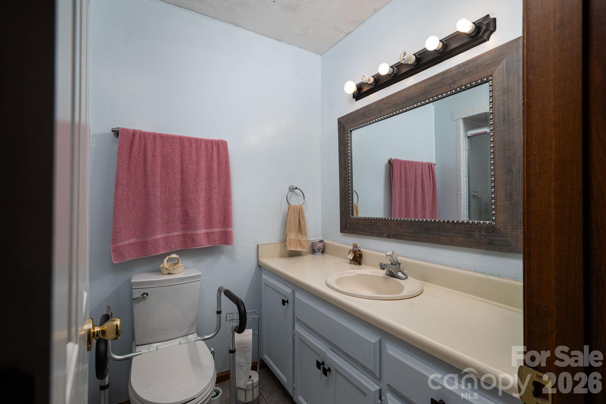 3815 Wildcherry Road Shelby, NC 28150 - Photo 18 of 33 a bathroom with a toilet sink and mirror
