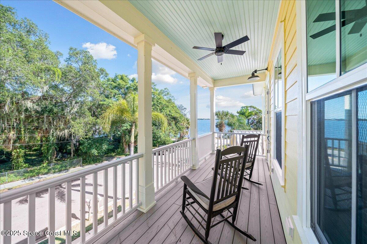 11 Mitchell Street Cocoa, FL 32922 - Photo 51 of 159 a view of a balcony with furniture