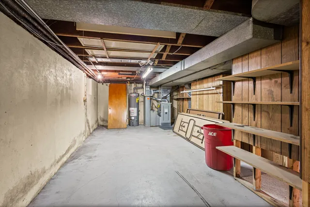 a view of storage and utility room