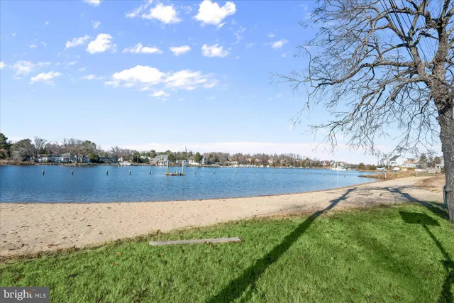a view of lake with mountain