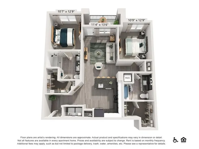 $1,821 | 3890 Floyd Road Southwest, Unit A4, Austell, GA 30106