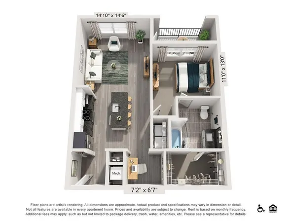 $1,947 | 3890 Floyd Road Southwest, Unit A4, Austell, GA 30106