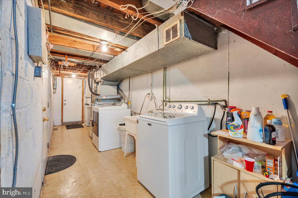 8504 Forrest Avenue Philadelphia, PA 19150 - Photo 21 of 23 a utility room with dryer and washer